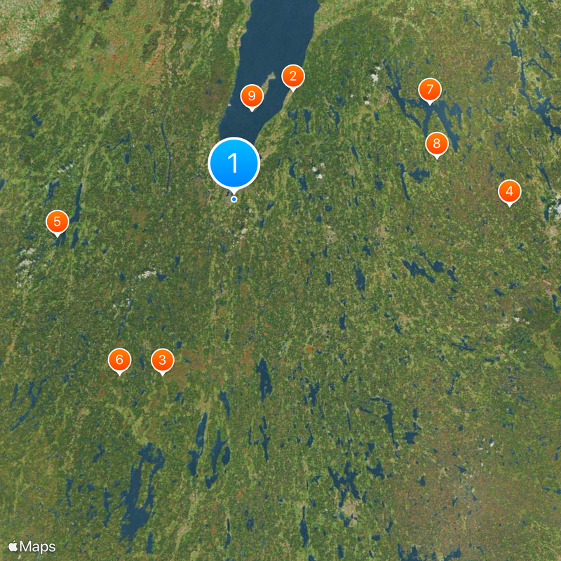 Contea di Jönköping Mappa