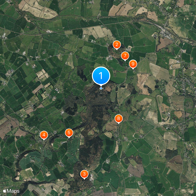 Château de Peckforton Carte