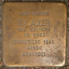 Stolperstein dedicated to Ida Adler