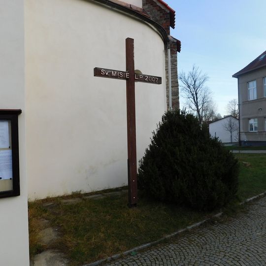 Misijní kříž u kostela svatého Jiljí ve Vlašimi
