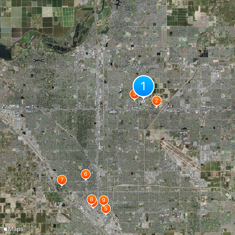 California State University, Fresno Map