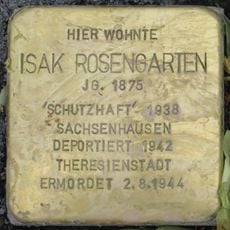 Stolperstein en memoria de Isak Rosengarten