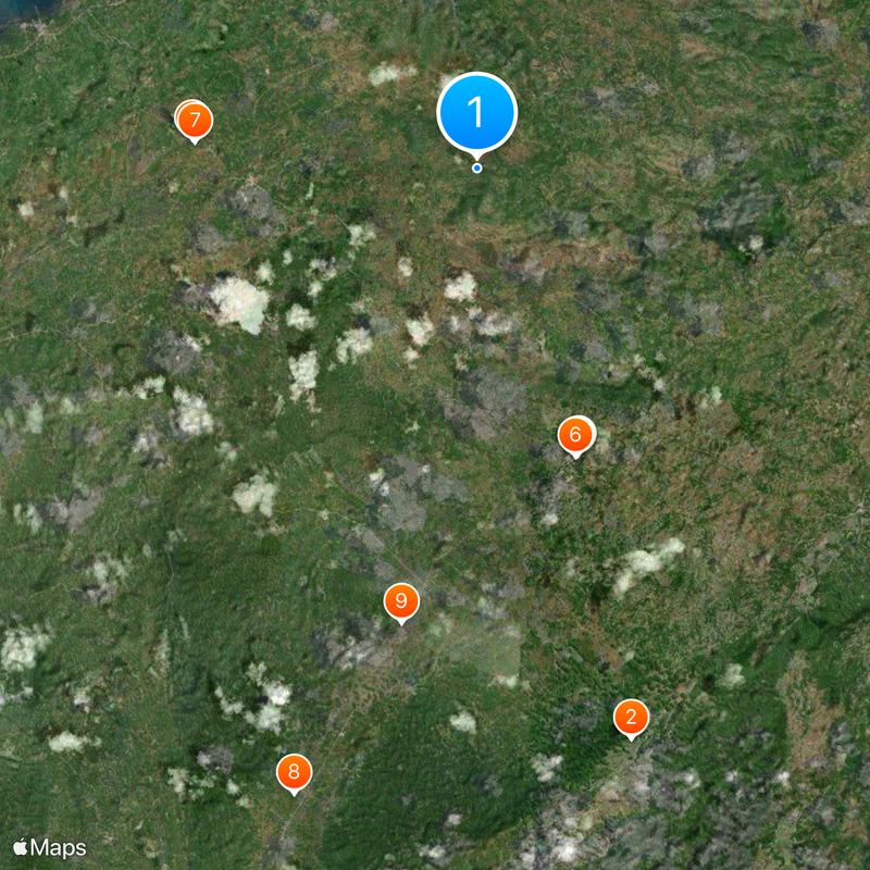 Wzgórza Czekoladowe Mapa