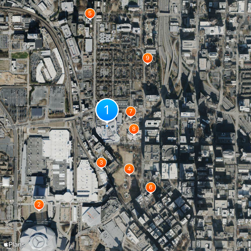 Georgia Aquarium Karte