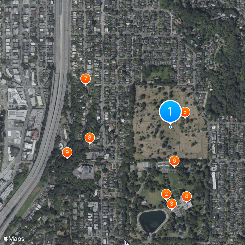 Cimetière de Lakeview Map