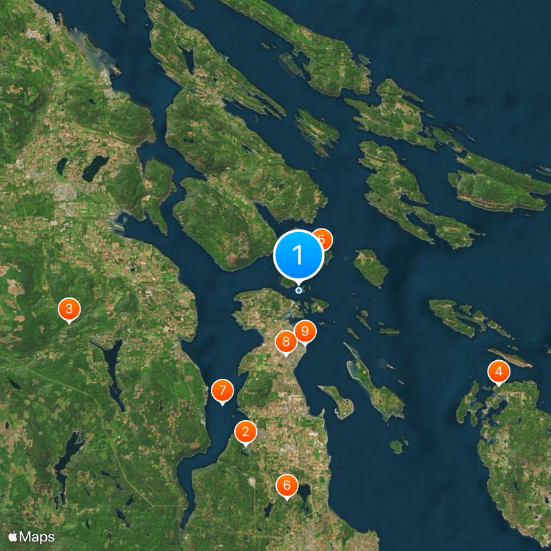 Saanich—Gulf Islands Map