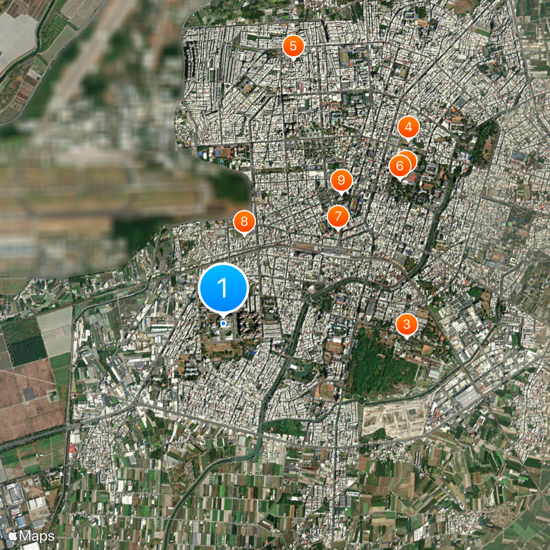 Pingtung Veterans General Hospital Carte