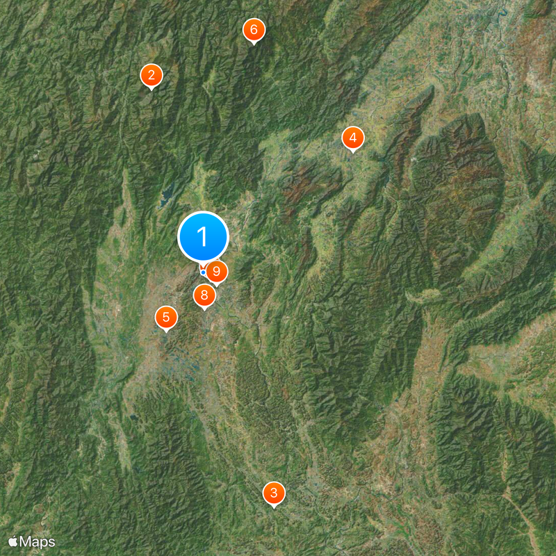 Reed Flute Cave Mappa