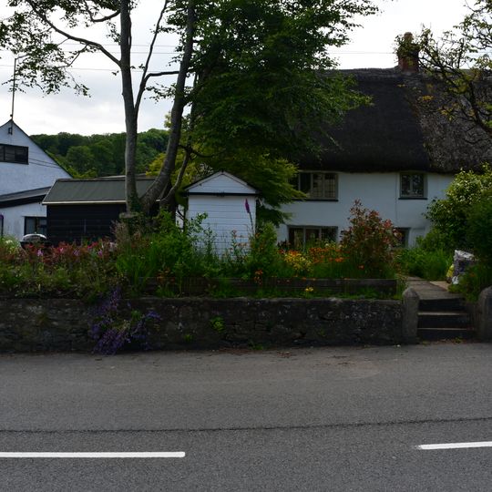 Taw Leat And Cottage Adjoining To Left