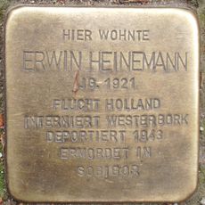 Stolperstein dedicated to Erwin Heinemann