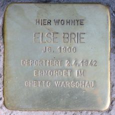 Stolperstein en memoria de Else Brie