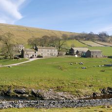 Yockenthwaite Hall With Attached Outbuilding And Garden Wall And Gate To Front
