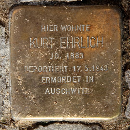 Stolperstein en memoria de Kurt Ehrlich