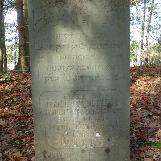 Grafteken van J. Docters, daterende uit omstreeks 1884