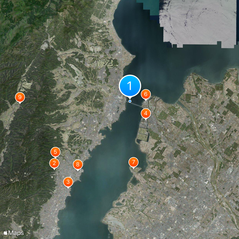 Biwako Ōhashi Bridge Carte