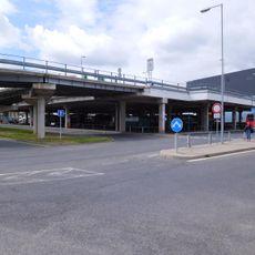 Rampa sjezdu z parkoviště nad autobusovým nádražím Mladá Boleslav