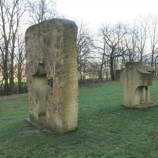 Socha Krajina kříže na Křížové cestě 21. století u Žireče