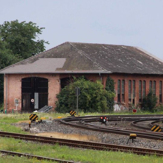 Lokreparierschuppen an der Fichtelgebirgsbahn in Hersbruck
