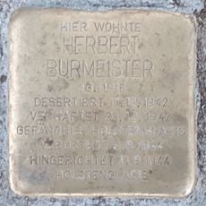 Stolperstein en memoria de Herbert Burmeister
