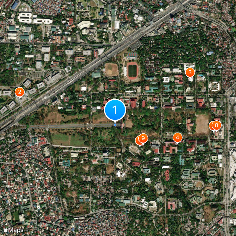 University of the Philippines Diliman Map