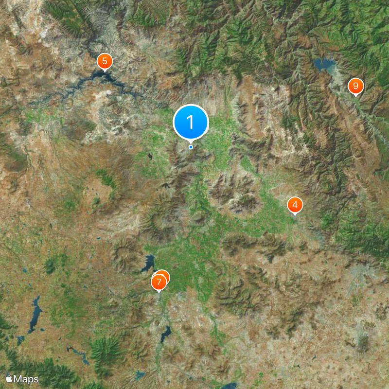 Mezquital Valley Mappa