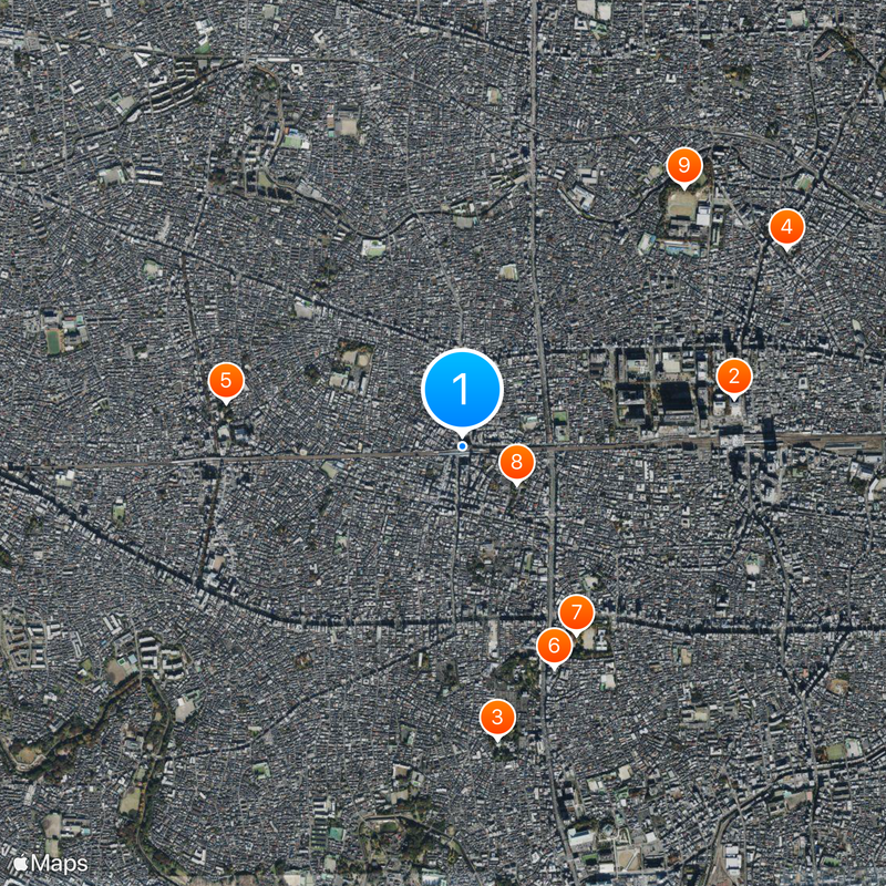 Kōenji Station Map