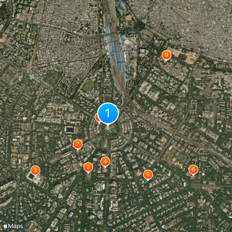 Rajiv Chowk metro station Map