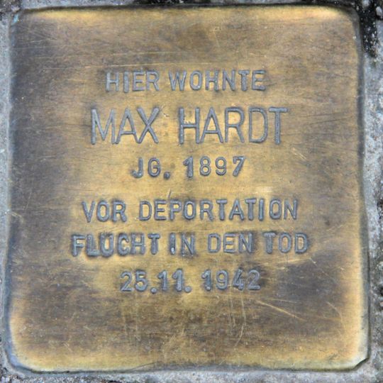 Stolperstein für Max Hardt