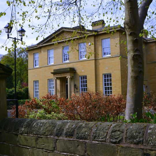 Boundary Wall To Lawns House With Gate Piers And Gates
