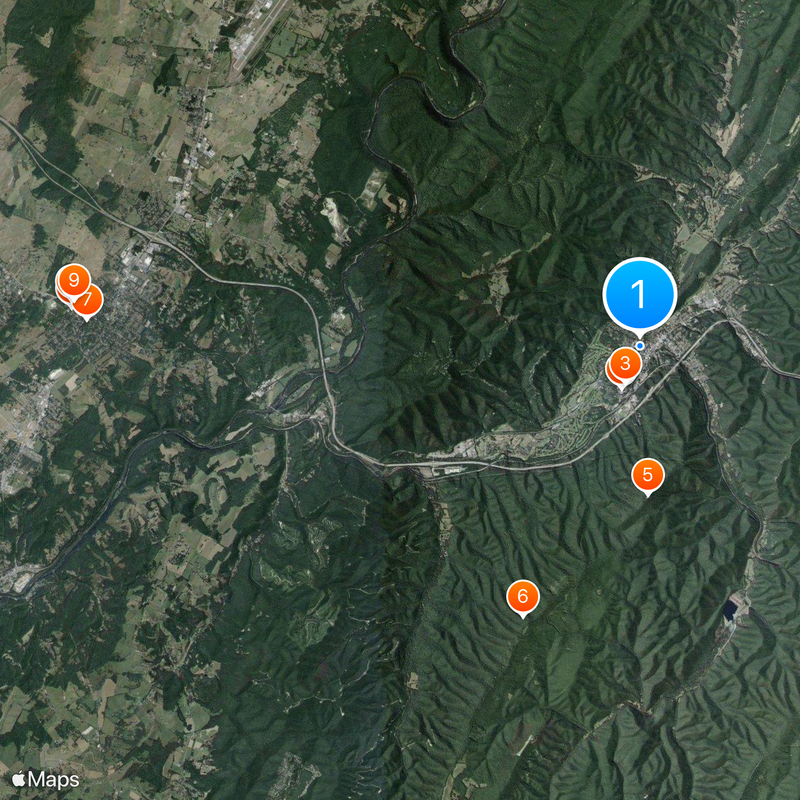 White Sulphur Springs Map