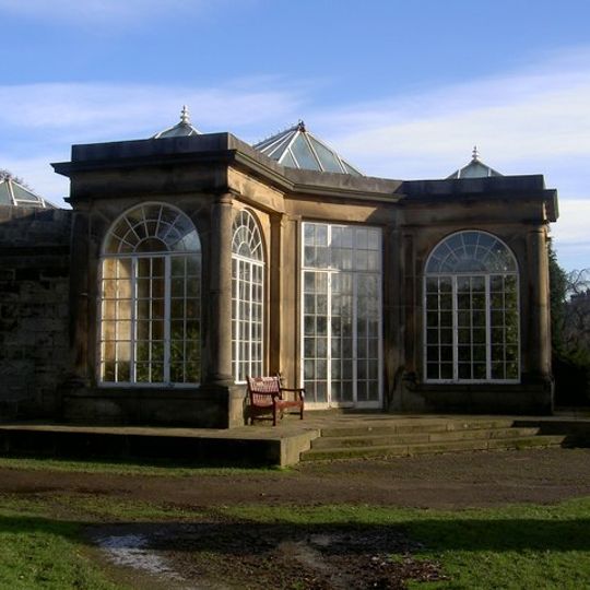 Camellia House in Bretton Park approximately 80 metres west of Bretton Hall