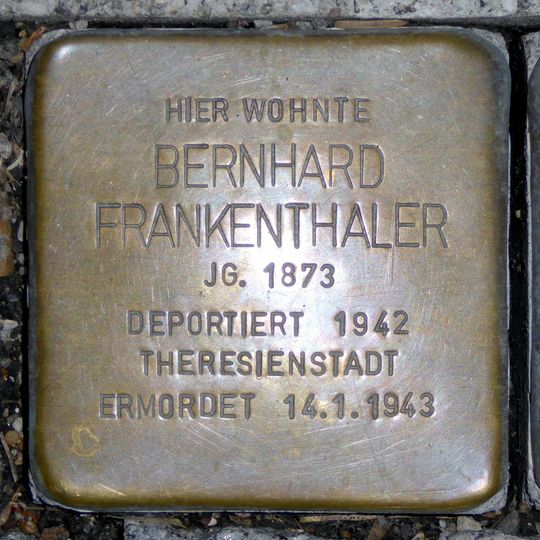 Stolperstein en memoria de Bernhard Frankenthaler