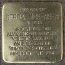Stolperstein à la mémoire de Gerda Jürgensen