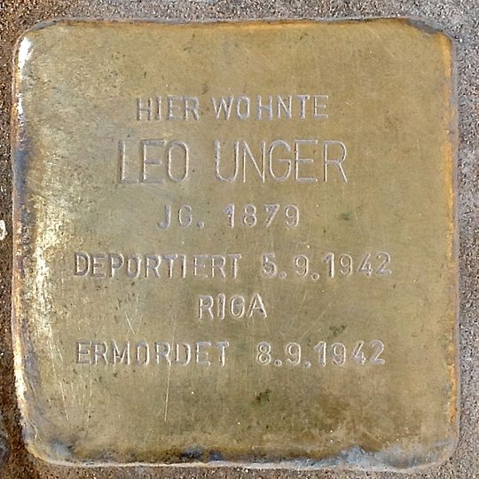 Stolperstein für Leo Unger