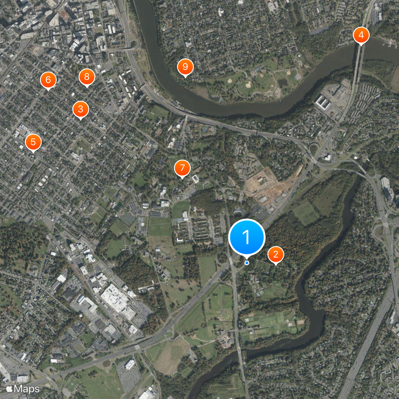 Codigo de área 908 Mapa