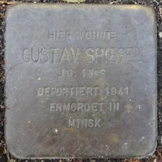 Stolperstein dedicated to Gustav Spiegel