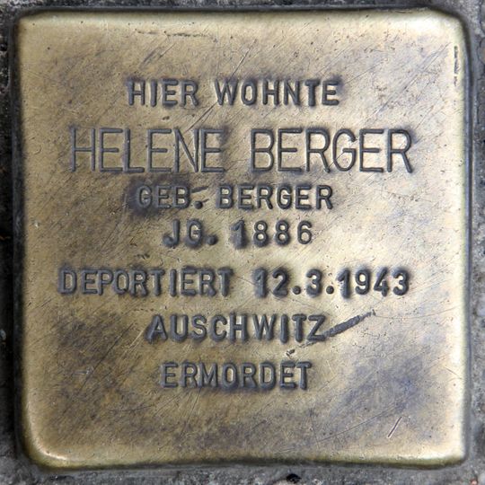 Stolperstein en memoria de Helene Berger