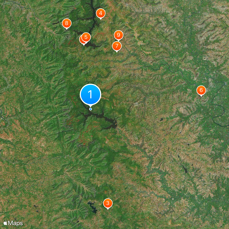 Chandoli National Park Mapa