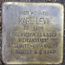 Stolperstein dedicated to Karl Levi