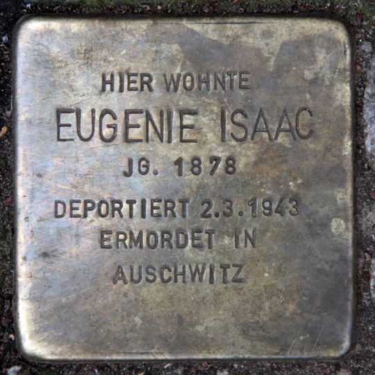 Stolperstein für Eugenie Isaac