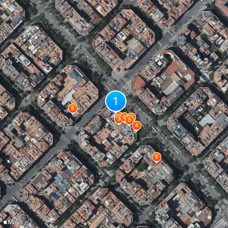 Casa Batlló Mapa