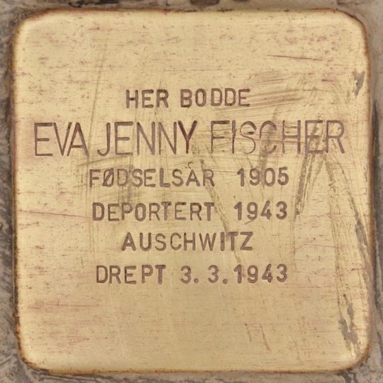 Stolperstein à la mémoire d’Eva Jenny Fischer
