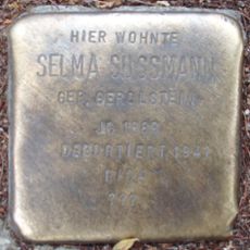 Stolperstein dedicated to Selma Sussmann
