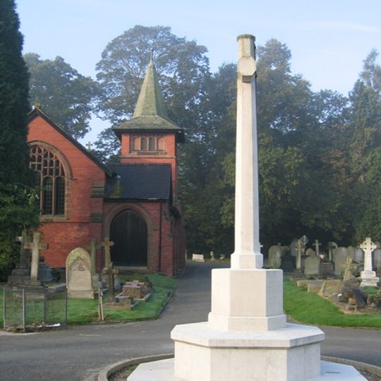 Cenotaph in south part of Overleigh Cemetery