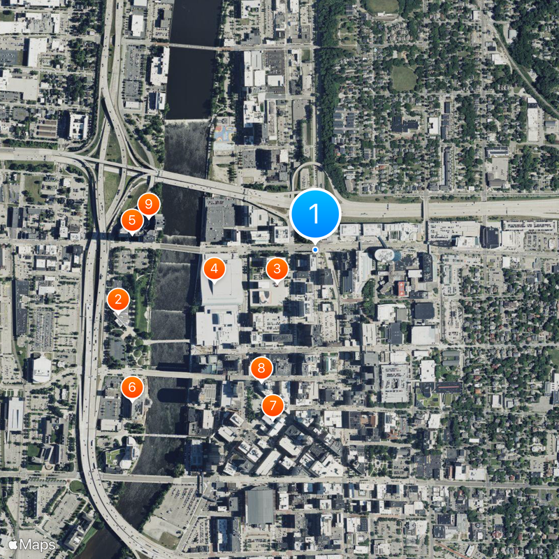 Grand Rapids metropolitan area Carte