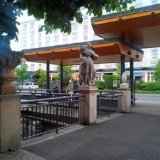 Socha svaté Kateřiny u Chomutovky v Chomutově