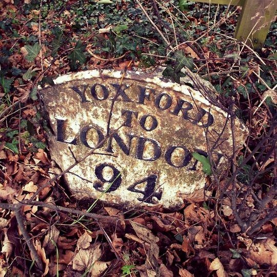 Milestone, Cockfield Hall Lodge