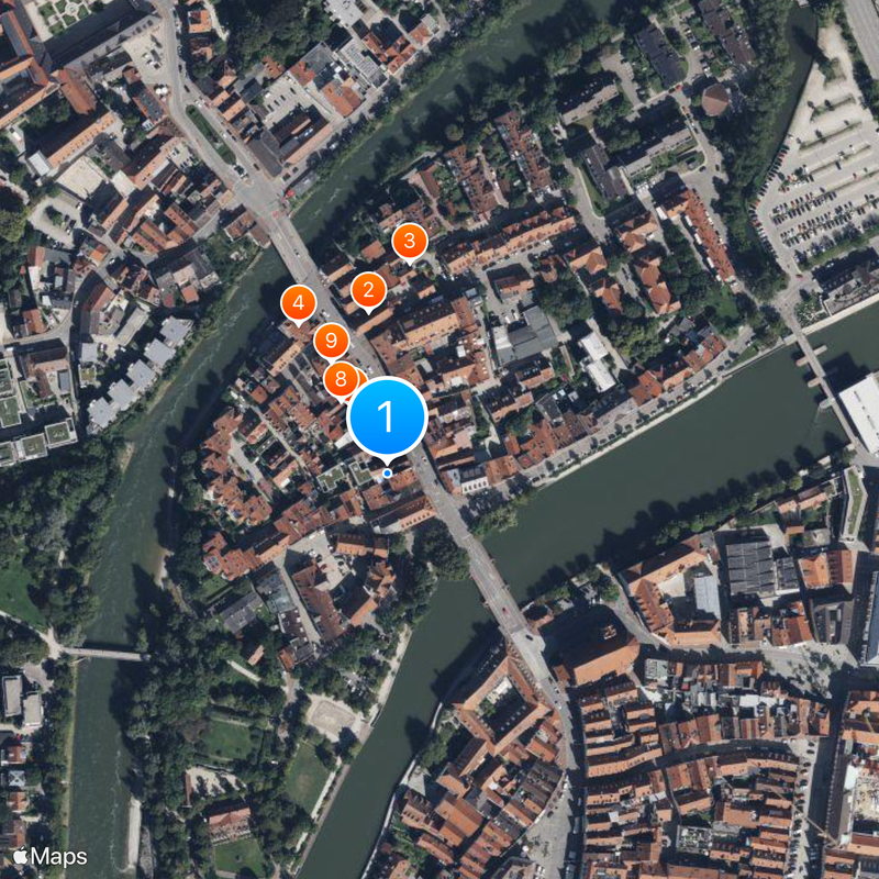 Historical Documentary Play “Landshut Wedding of 1475“ Map