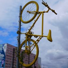 Yellow bicycle