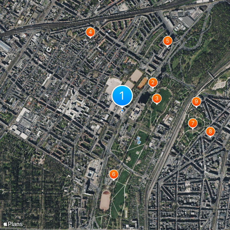 Centrale moskee in Keulen Kaart